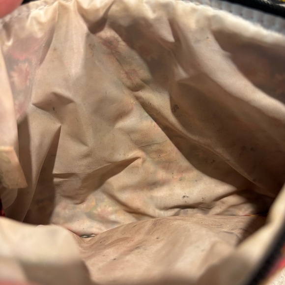 Vera Bradley Colorful Quilted Floral Cosmetic Make-up Accessory Bag Lined - Picture 5 of 7